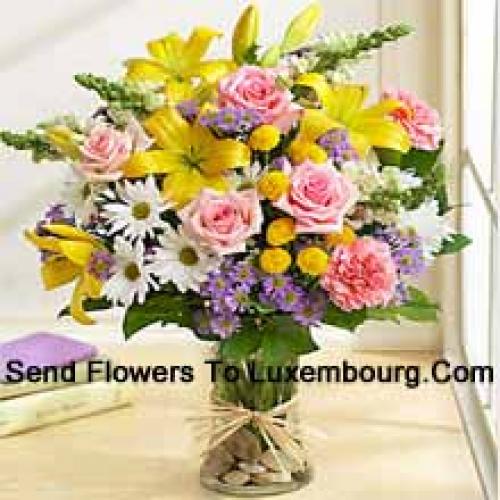 Elegant Assorted Flowers in Vase