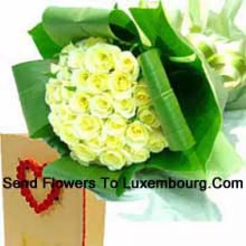 Букет из 51 желтых роз с бесплатной открыткой
