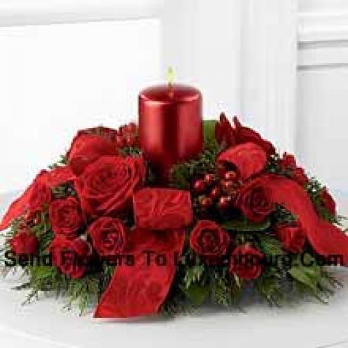 Charming Centerpiece with Assorted Decorations